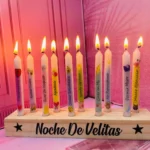Velas Decorativas Con Soporte De Madera