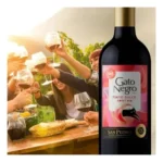 Vino Gato Negro Tinto Dulce 750ml - Imagen de 3