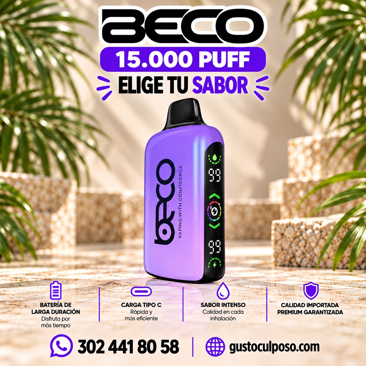 27bf7ab7-078d-4f37-9599-095fb0739b59 Beco 15.000 Puff – Elige Tu Sabor - Image 1