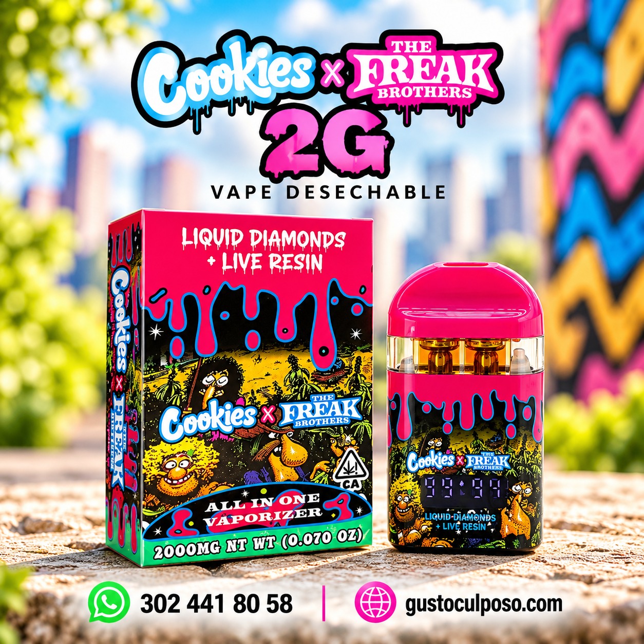 4a8bdddb-a6bd-4758-af66-ae2903e3b45c Cookies X Freak 2g - Vape Desechable - Image 1