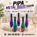 Pipa Metal Bolos Pequeña