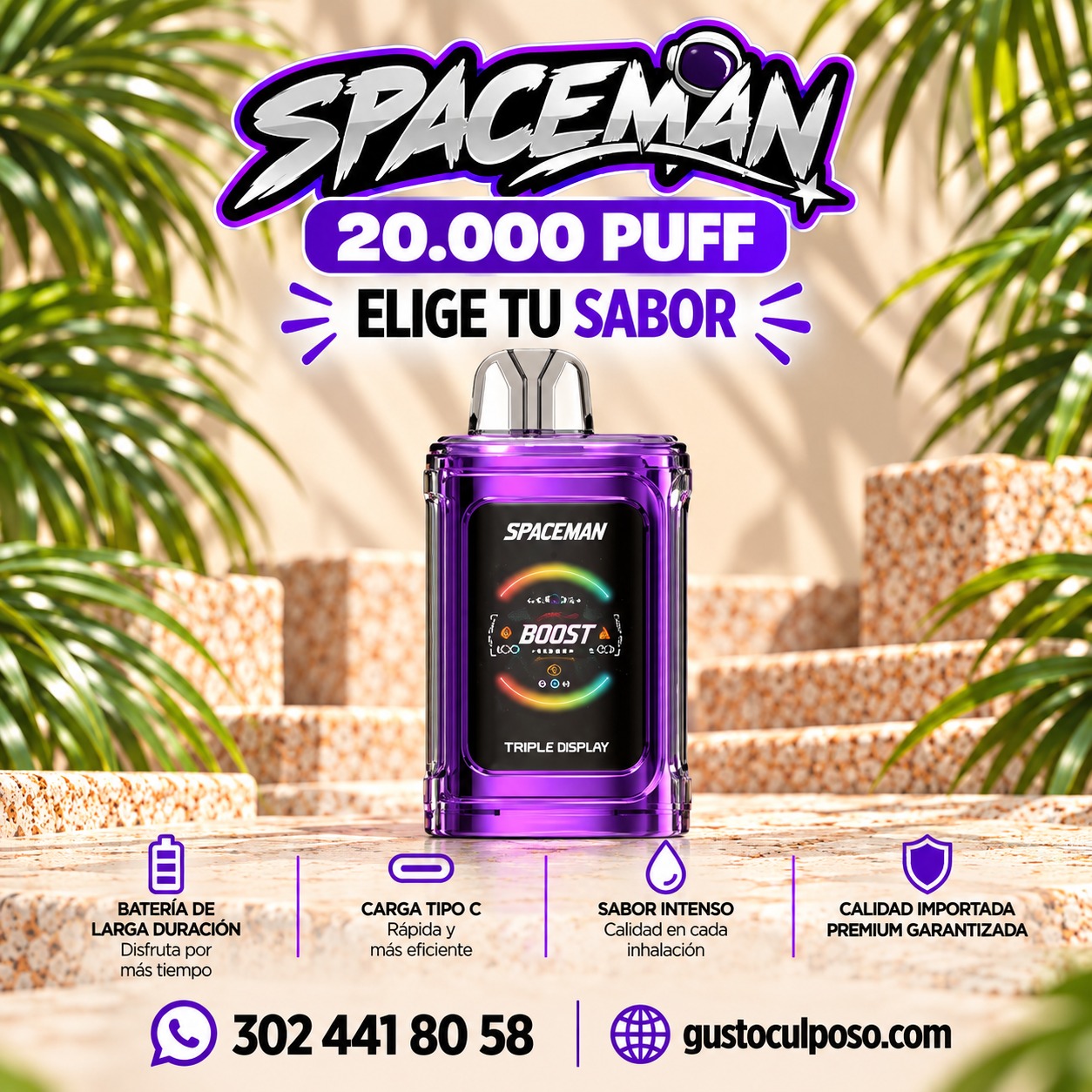 114d87f3-51fe-4fc6-b420-fbd30745b29a Spaceman 20.000 puff – Elige Tu Sabor - Image 1