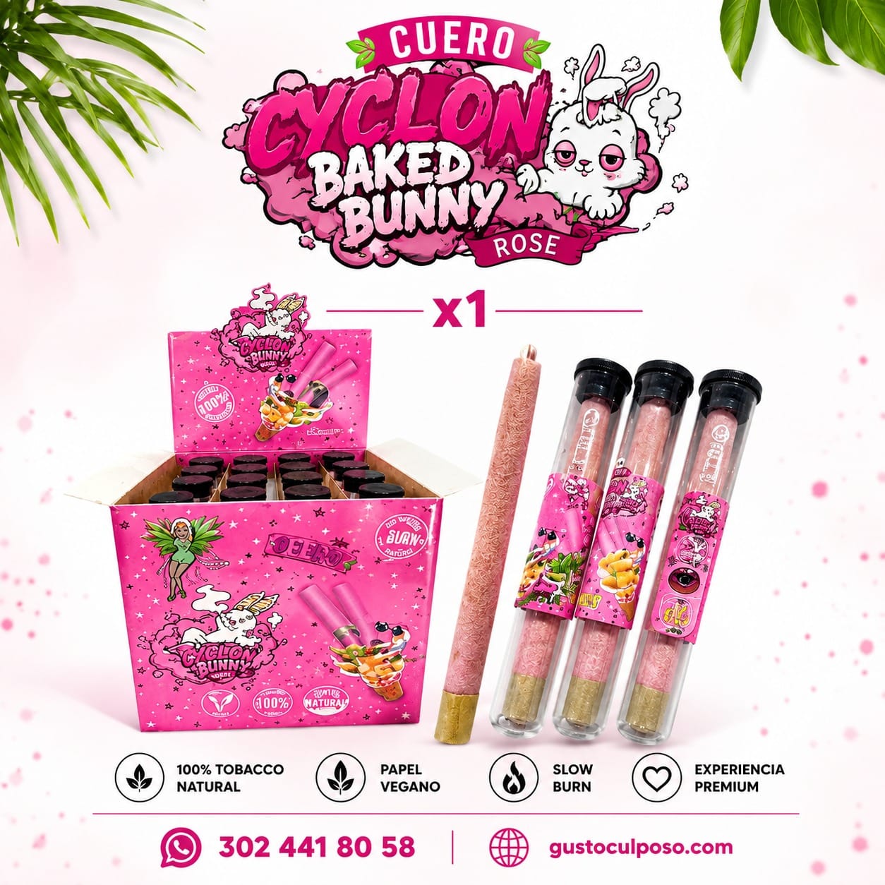 659c0bf5-e237-47a6-b310-a17a35479a7c Cuero Cyclon Baked Bunny Rose X1 - Imagen de 1