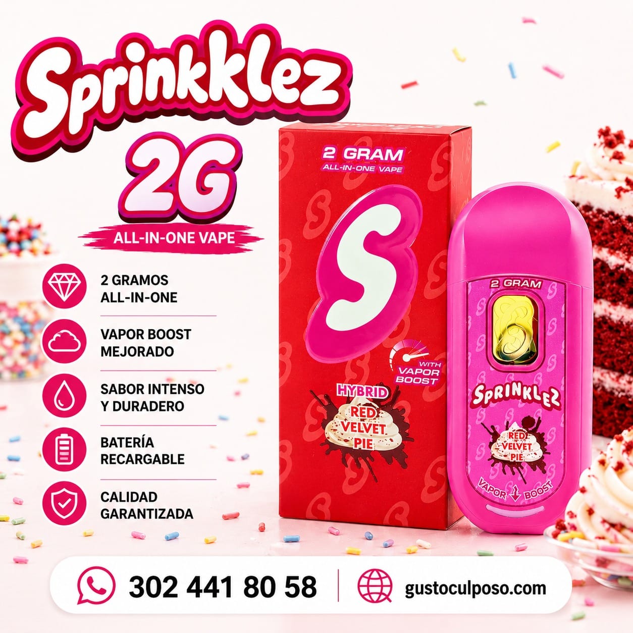 790415b4-7c69-4d87-b9b8-05f499162931 Sprinklez 2g - Vape Desechable - Imagen de 1