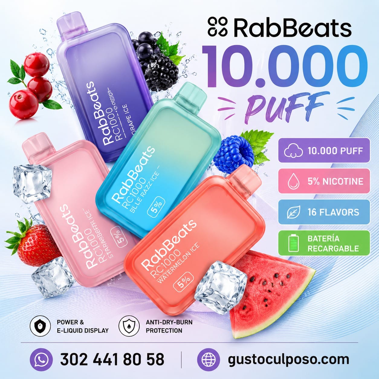 7f6125b8-b952-4907-8ffb-3cbee42157dc RabBeats 10.000 Puff - Elige Tu Sabor - Imagen de 1