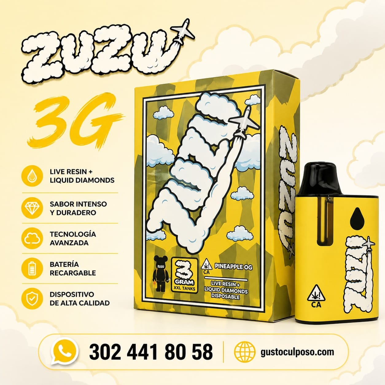 831b7954-2358-49ef-bf99-54984da92fa1 Zuzu 3g - Vape Desechable - Imagen de 1