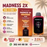 Madness 2x 9g 3 en 1 - Vape Desechable