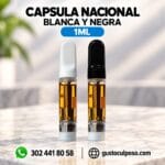 Capsula Nacional Blanca y Negra  1ml