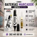 Combo Baterias Marcador + Capsula Nacional