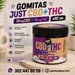 Tarro Gomitas Just 10mgCBD + 10mgTHC X40 Uni