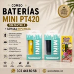 Combo Baterias Mini Pt420 - Sin Pantalla + Capsula Importada