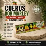 Cueros Bob Marley Organic Hemp 50 Papers Corto