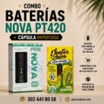 Combo Baterias Nova Pt420 - Con Pantalla + Capsula Importada