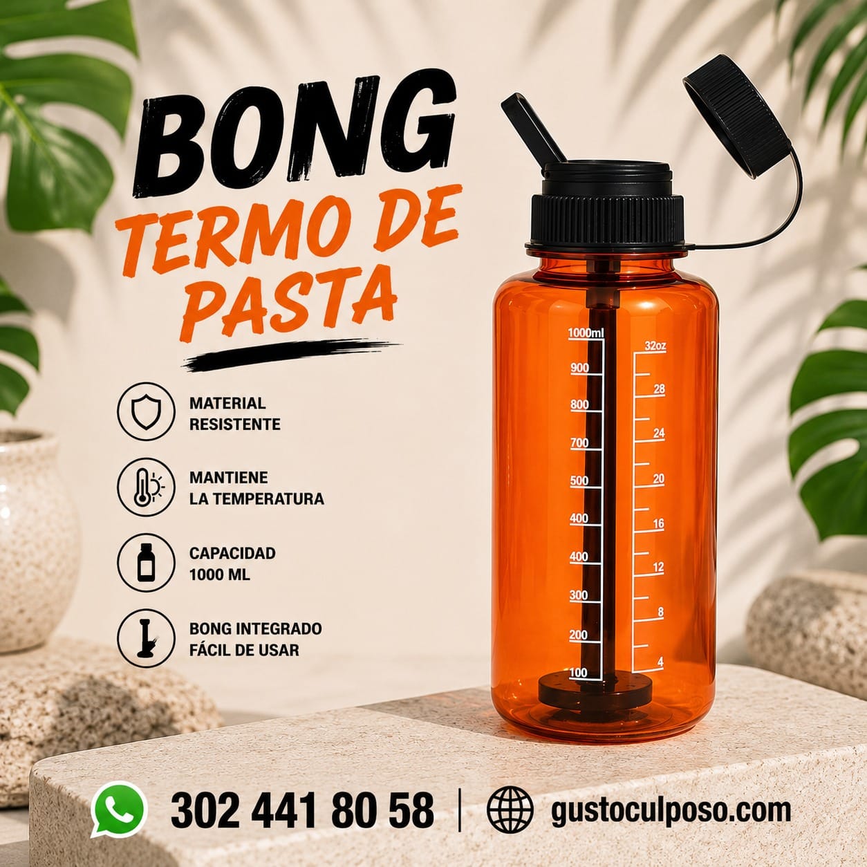9d6319fa-a984-4890-9034-09f204e59b50 Bong Termo De Pasta - Imagen de 1