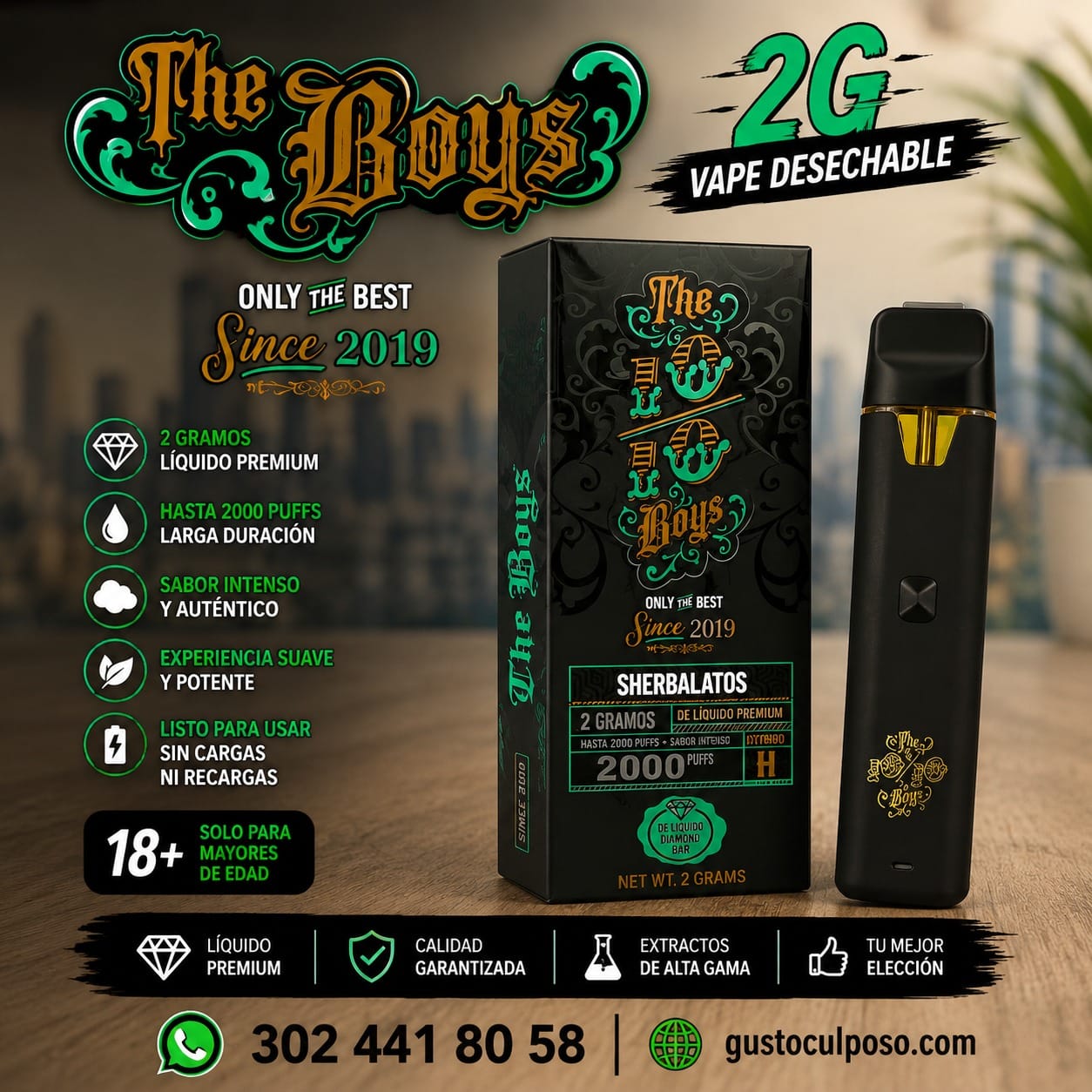 b8da4496-dbba-4f1c-821c-1ef24e610e29 The Boys 2g - Vape Desechable - Imagen de 1