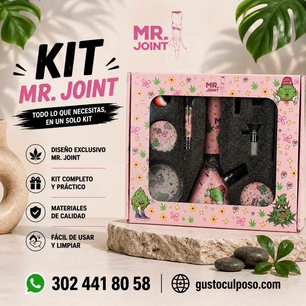 e208e49b-8986-43eb-b08a-7490a5f558b4 Kit Mr. Joint Bong - Imagen de 1