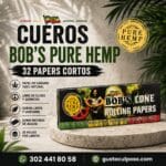 Cueros Bob´s Pure Hemp 32 Papers Cortos