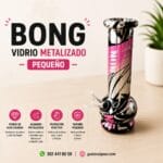 Bong Vidrio Metalizada Pequeño