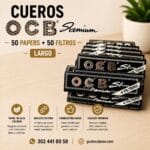 Cueros Ocb Premium 50 Papers + 50 Filtros Largo