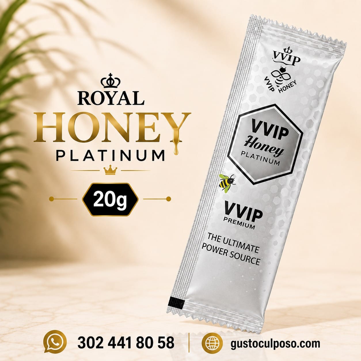 47409a0b-67c4-429c-be5f-7f955c0cdb16 Royal Honey Platinum 20g - Imagen de 1
